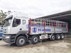 Xe tải Chenglong 5 chân thùng hợp kim nhôm