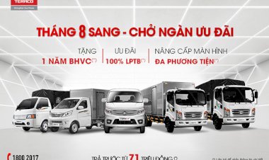 GIA HẠN ƯU ĐÃI – RƯỚC NGAY XE TẢI TERACO NGAY TRONG THÁNG 8