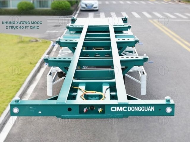 Khung xương của mooc xương 2 trục 40 Feet CIMC