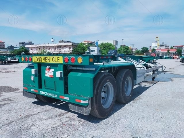 Mooc xương 2 trục 40 Feet CIMC trang bị 8 khóa gù container