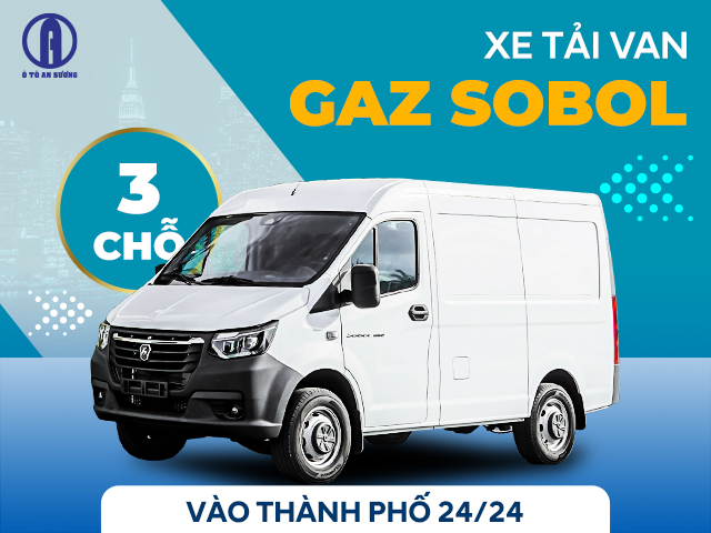 Xe tải van GAZ Sobol 3 chỗ 800kg