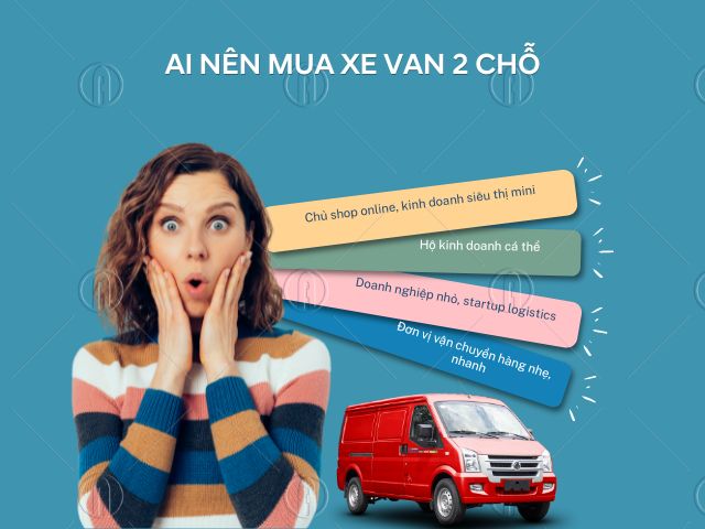 Đối tượng đặc biệt phải đầu tư xe tải van chở hàng 2 chỗ để đáp ứng nhu cầu vận chuyển dịch vụ và cá nhân