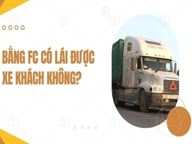 Bằng FC lái được xe khách dưới 9 chỗ