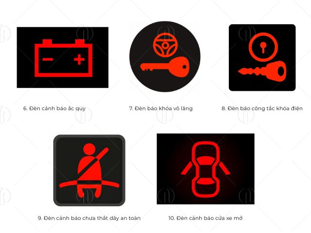 Các ký hiệu trên xe ô tô thường gặp từ 6 - 10 Các ký hiệu trên xe ô tô thường gặp từ 6 - 10