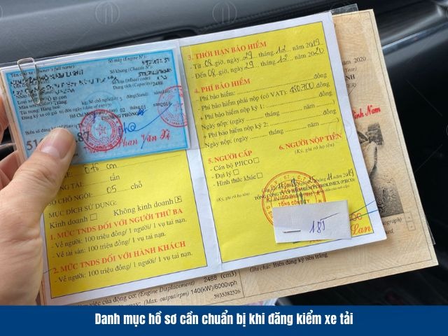 Danh mục hồ sơ cần chuẩn bị khi đăng kiểm xe tải mà chủ xe cần biết