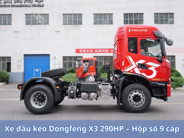 Xe đầu kéo Dongfeng X3 290HP – Hộp số 9 cấp