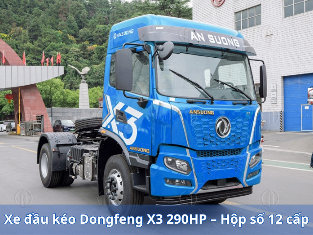 Xe đầu kéo Dongfeng X3 290HP – Hộp số 12 cấp