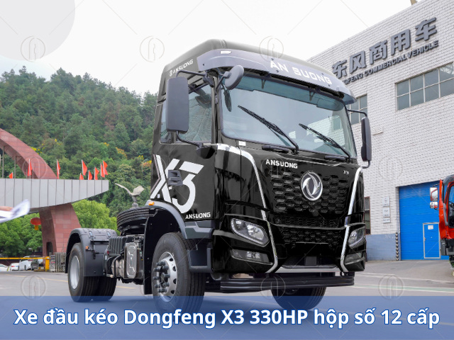 Xe đầu kéo Dongfeng X3 330HP hộp số 12 cấp