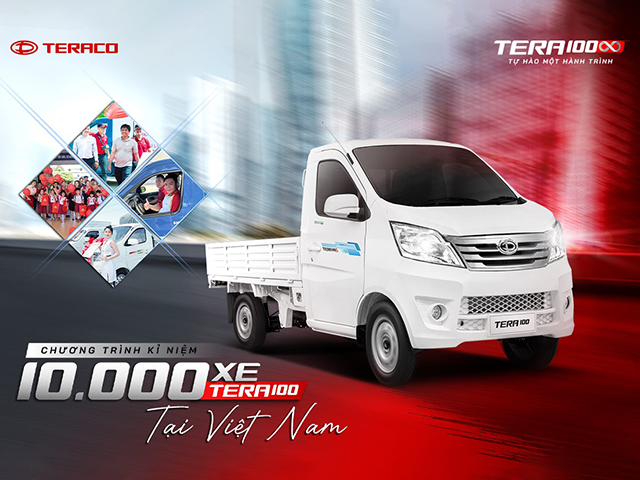 Xe tải Tera 100 đạt mốc 10.000 chiếc tại Việt Nam