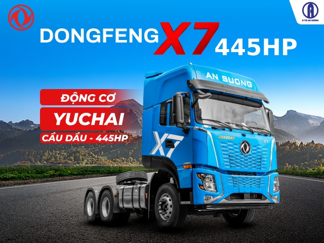 Xe đầu kéo Dongfeng X7 445 Hp cầu dầu phân phối độc quyền bởi Ô Tô An Sương