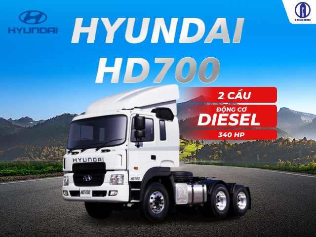 Đầu kéo Hyundai HD700 – Sức kéo mạnh mẽ, vận hành bền bỉ theo thời gian