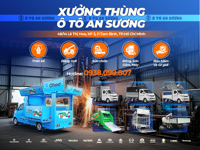 Xưởng thùng Ô tô An Sương có 2 showroom Xưởng thùng Ô tô An Sương có 2 showroom