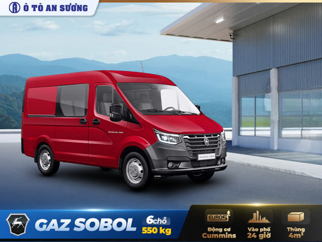 van Gaz Sobol bản 6 chỗ thùng 1m3
