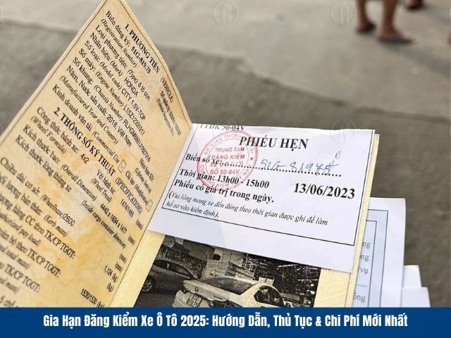 Thời hạn gia hạn đăng kiểm xe ô tô mới nhất