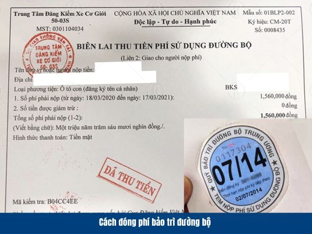 Cách đóng phí bảo trì đường bộ theo quy định mới hiện nay