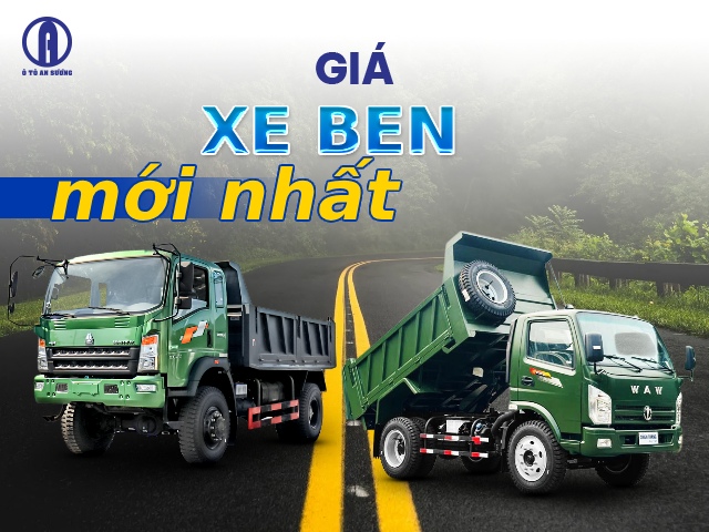 Bảng giá xe ben các loại cập nhật từng tháng