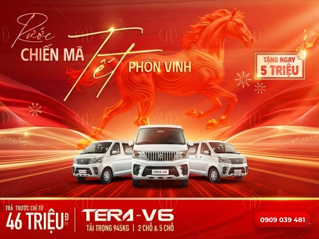 &Ocirc; t&ocirc; An Sương thống b&aacute;o chương tr&igrave;nh khuyến m&atilde;i xe Teraco th&aacute;ng 2/2026