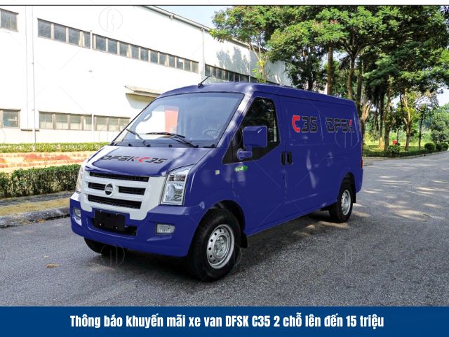 Khuyến mãi xe van DFSK C35 2 chỗ lên đến 15 triệu