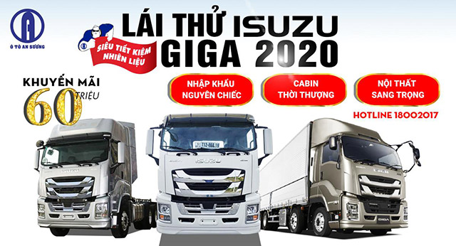 Lái thử xe Isuzu Giga 2020