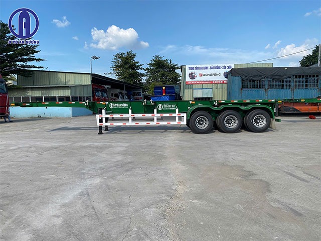 Kích thước rơ mooc xương 3 trục ZK dài hơn 12m