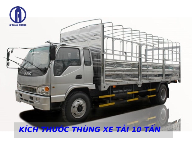 Hình: Kích thước thùng xe tải 10 tấn