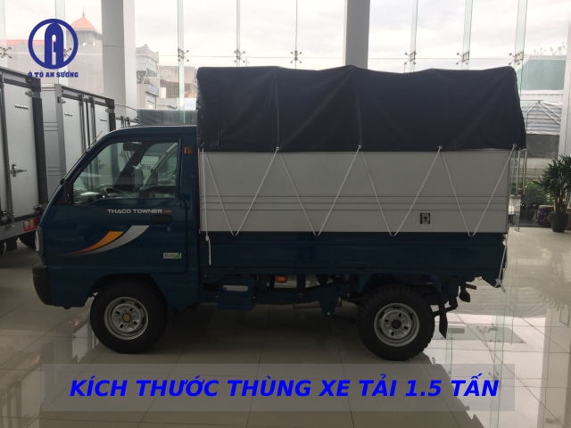 Hình: Kích thước thùng xe tải 1T5