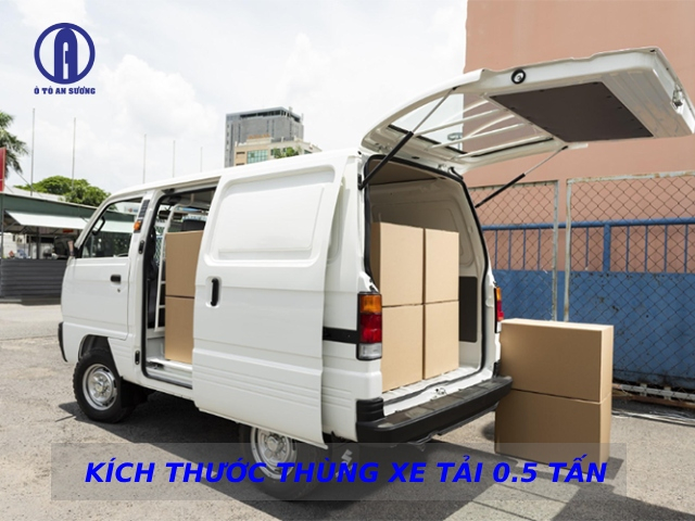 Hình: Kích thước thùng xe tải 500KG