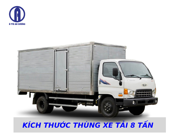 Hình: Kích thước thùng xe tải 8 tấn