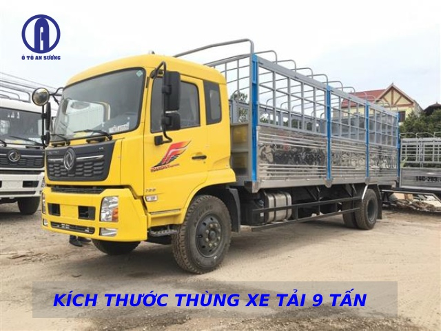 Hình: Kích thước thùng xe tải 9 tấn