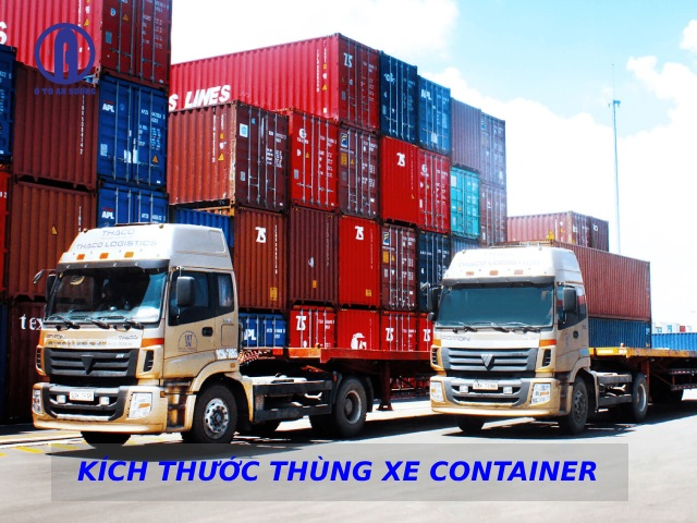 Hình: Kích thước thùng xe tải container