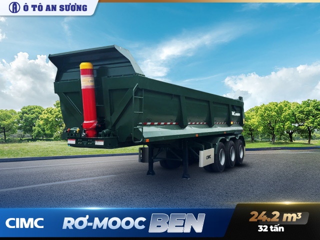 mooc ben CIMC 24,2 m³ 3 trục hình chữ U mooc ben CIMC 24,2 m³ 3 trục hình chữ U