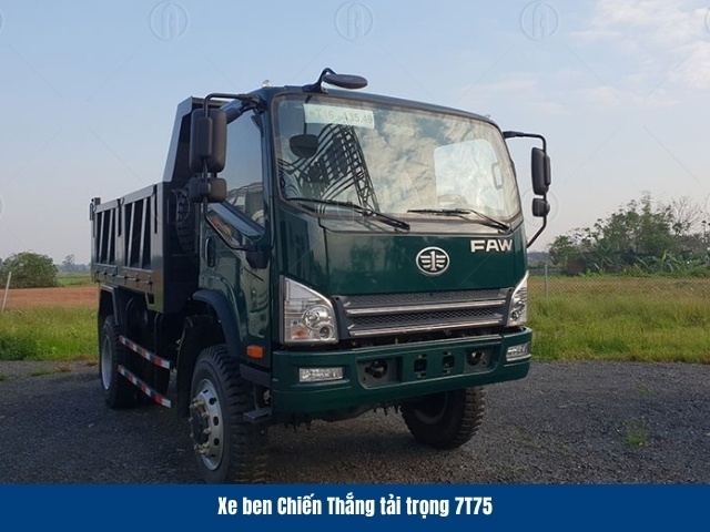 Xe ben Chiến Thắng 7T75 2 cầu sở hữu tổng tải trọng l&ecirc;n đến 14 tấn