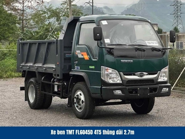 Xe ben TMT FL6045D 4T5 c&oacute; hệ thống ben thuỷ lực được thiết kế chắc chắn