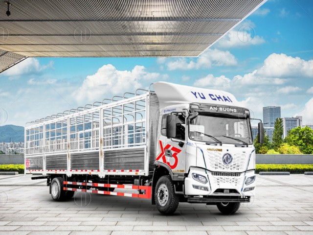 Xe tải Dongfeng X3 8.25 tấn th&ugrave;ng mui bạt 8m3 180HP