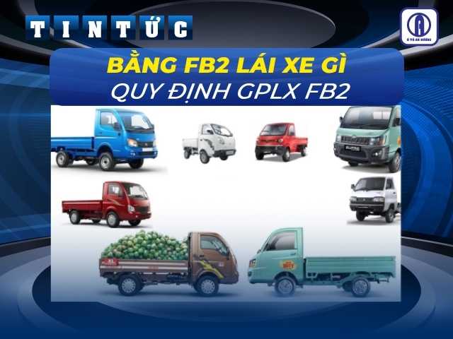 Bằng FB2 lái xe gì? Quy định về giấy phép lái xe hạng FB2