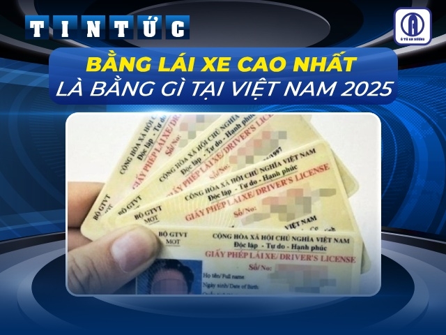 Bằng lái xe cao nhất là bằng gì tại Việt Nam 2025?