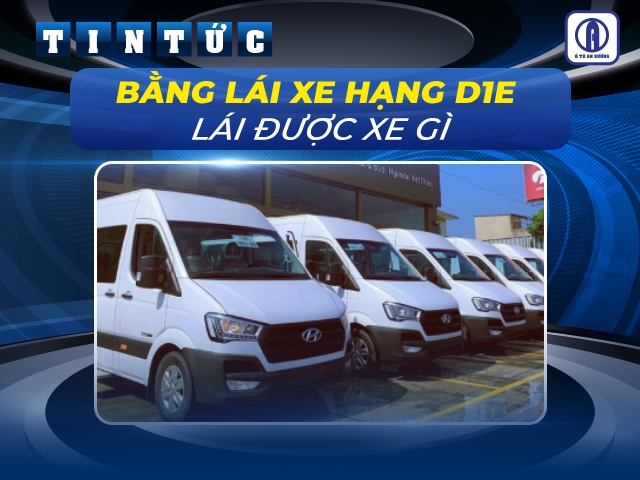 Bằng lái xe hạng D1E lái được xe gì theo luật mới 2025?