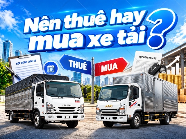 Nên thuê hay mua xe tải? So sánh chi phí và điểm hòa vốn thực tế
