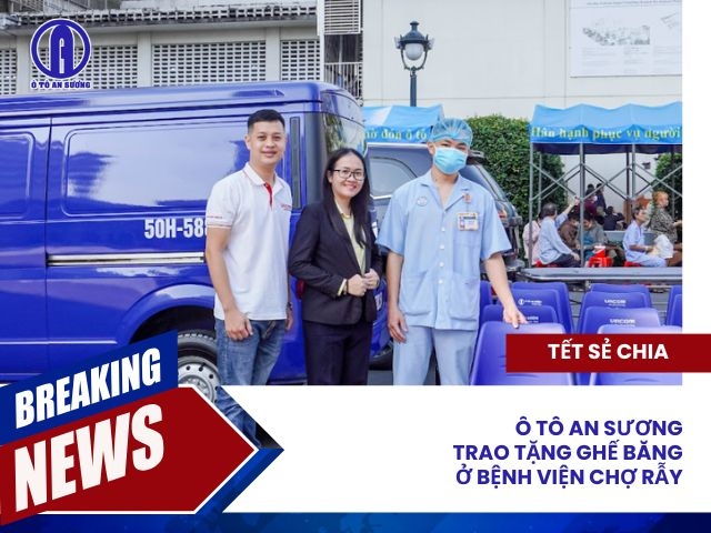 Tết sẻ chia: Ô tô An Sương trao tặng ghế băng ở BV Chợ Rẫy