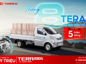 [NEW] Khuyến mãi xe tải Teraco tháng 8/2025 tại Ô tô An Sương