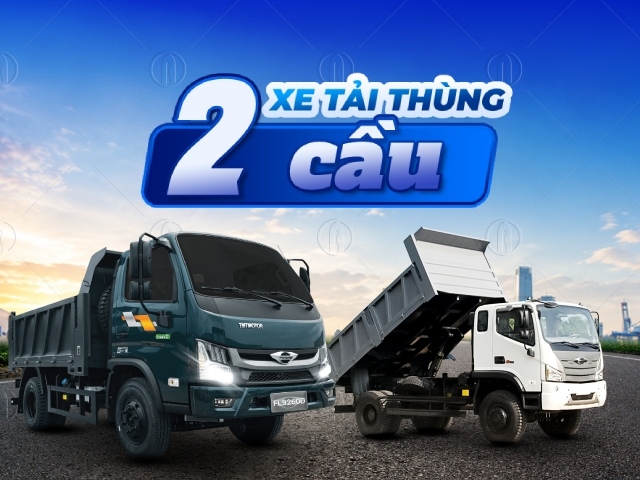 Top 8+ dòng xe tải thùng 2 cầu được nhiều người ưa chuộng 