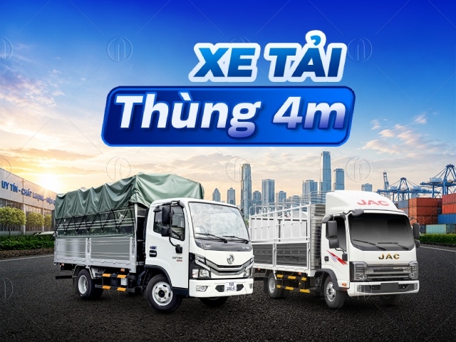 Top các mẫu xe tải thùng dài 4m được ưa chuộng nhất