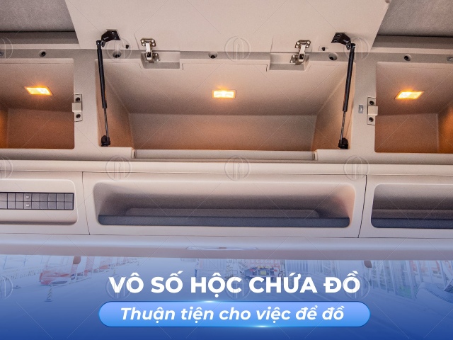 Trang bị nhiều hộc chứa đồ 