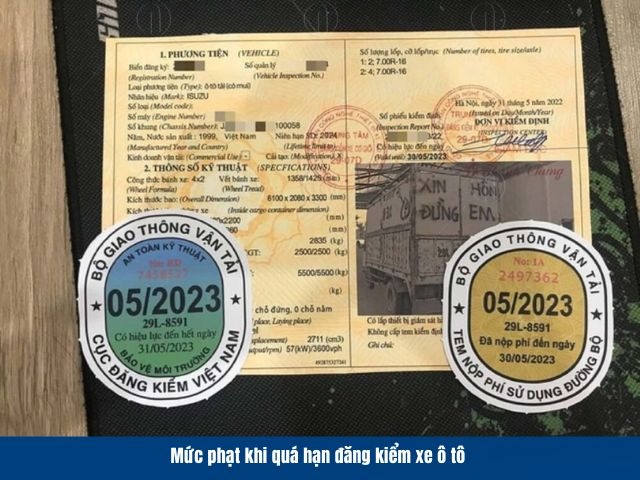 Mức phạt khi quá hạn đăng kiểm xe ô tô hiện nay Mức phạt khi quá hạn đăng kiểm xe ô tô hiện nay