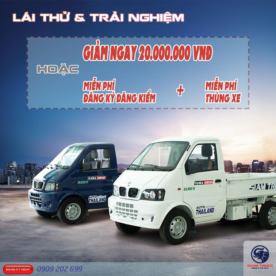 Mua xe tải Thái Lan 990kg tặng ngay 20 triệu