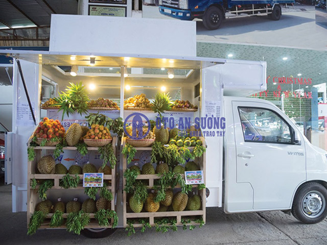 Giá xe tải bán hàng lưu động bán trái cây