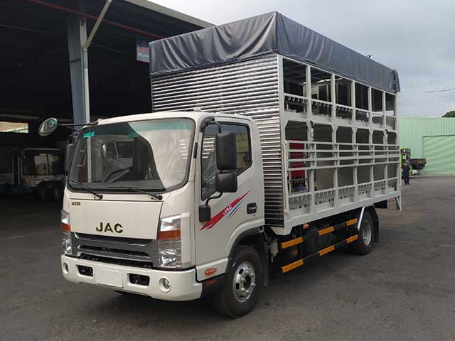 xe tai jac n350 thung cho xe may