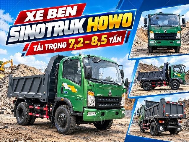 Xe ben Howo Sinotruk có nhiều tải trọng Xe ben Howo Sinotruk có nhiều tải trọng