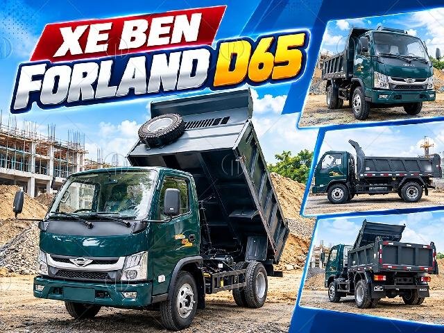 Xe ben Forland D65 thùng ben dài 2m7 Xe ben Forland D65 thùng ben dài 2m7