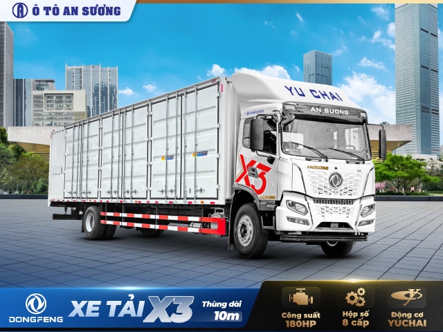 Xe tải Dongfeng X3 180HP thùng 10m là dòng xe tải đang được thị trường săn đón Xe tải Dongfeng X3 180HP thùng 10m là dòng xe tải đang được thị trường săn đón